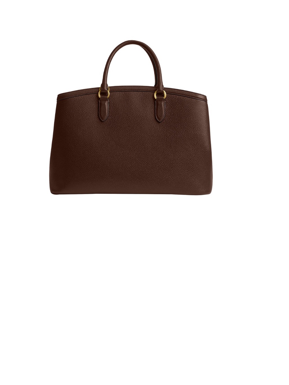 Coach Dark Brown Pebbled Leather Satchel with Shoulder Strap - Picture 2 of 8